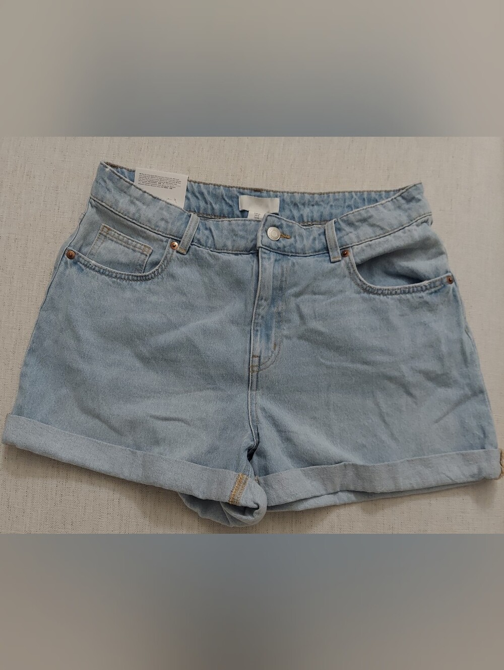 H&M Light Blue Denim Shorts. Size 10. B-247